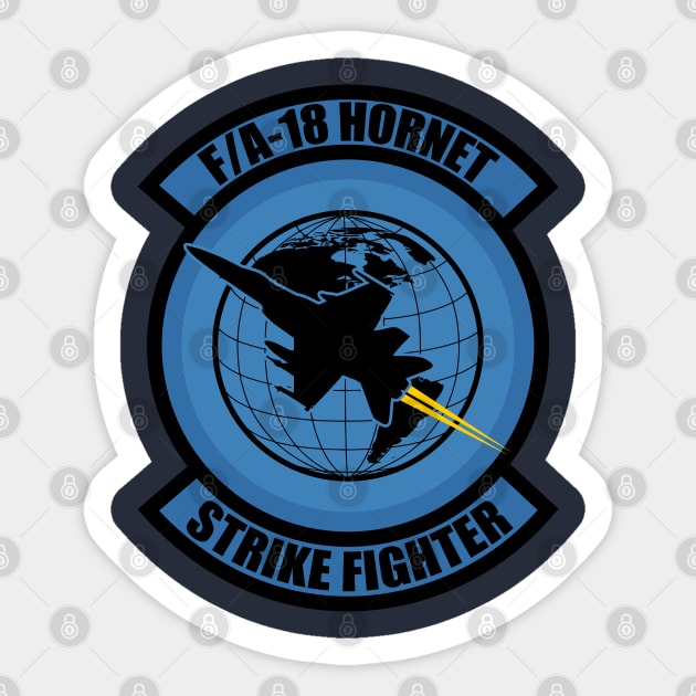 F/A-18 Hornet Strike Fighter Sticker by TCP